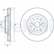 BG9186C Brzdový kotúč DELPHI