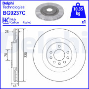 BG9237C Brzdový kotúč DELPHI