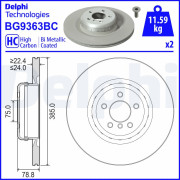 BG9363BC Brzdový kotúč DELPHI