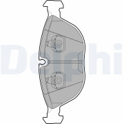 LP1002 Sada brzdových platničiek kotúčovej brzdy DELPHI
