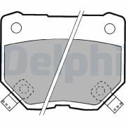 LP1057 Sada brzdových platničiek kotúčovej brzdy DELPHI
