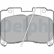 LP1061 Sada brzdových platničiek kotúčovej brzdy DELPHI