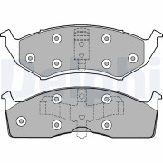 LP1166 Sada brzdových platničiek kotúčovej brzdy DELPHI