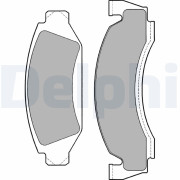 LP1169 Sada brzdových platničiek kotúčovej brzdy DELPHI