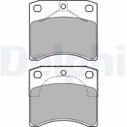 LP1206 Sada brzdových platničiek kotúčovej brzdy DELPHI
