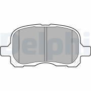 LP1302 Sada brzdových platničiek kotúčovej brzdy DELPHI