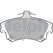 LP1398 Sada brzdových platničiek kotúčovej brzdy DELPHI