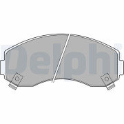 LP1433 Sada brzdových platničiek kotúčovej brzdy DELPHI
