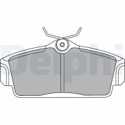 LP1435 Sada brzdových platničiek kotúčovej brzdy DELPHI
