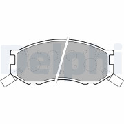 LP1461 Sada brzdových platničiek kotúčovej brzdy DELPHI