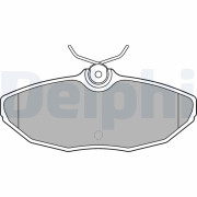 LP1505 Sada brzdových platničiek kotúčovej brzdy DELPHI