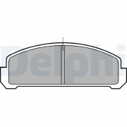 LP155 Sada brzdových platničiek kotúčovej brzdy DELPHI