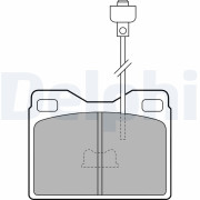 LP160 Sada brzdových platničiek kotúčovej brzdy DELPHI