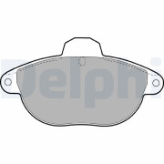 LP1611 Sada brzdových platničiek kotúčovej brzdy DELPHI