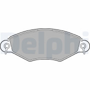 LP1617 Sada brzdových platničiek kotúčovej brzdy DELPHI