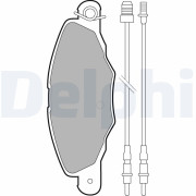 LP1629 Sada brzdových platničiek kotúčovej brzdy DELPHI