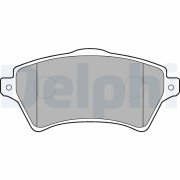 LP1652 Sada brzdových platničiek kotúčovej brzdy DELPHI