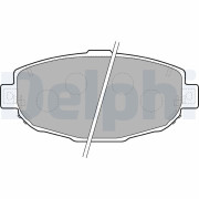 LP1661 Sada brzdových platničiek kotúčovej brzdy DELPHI
