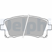LP1663 Sada brzdových platničiek kotúčovej brzdy DELPHI