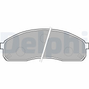 LP1671 Sada brzdových platničiek kotúčovej brzdy DELPHI