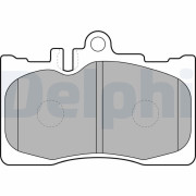 LP1689 Sada brzdových platničiek kotúčovej brzdy DELPHI