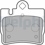 LP1697 Sada brzdových platničiek kotúčovej brzdy DELPHI