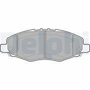 LP2059 Sada brzdových platničiek kotúčovej brzdy DELPHI