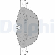 LP2091 Sada brzdových platničiek kotúčovej brzdy DELPHI