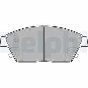 LP2170 Sada brzdových platničiek kotúčovej brzdy DELPHI
