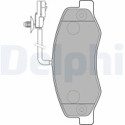 LP2192 Sada brzdových platničiek kotúčovej brzdy DELPHI