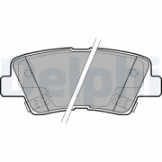 LP2195 Sada brzdových platničiek kotúčovej brzdy DELPHI
