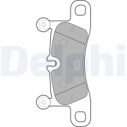 LP2233 Sada brzdových platničiek kotúčovej brzdy DELPHI