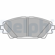 LP2701 Sada brzdových platničiek kotúčovej brzdy DELPHI