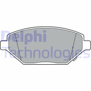 LP3301 Sada brzdových platničiek kotúčovej brzdy DELPHI