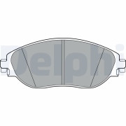 LP3368 Sada brzdových platničiek kotúčovej brzdy DELPHI