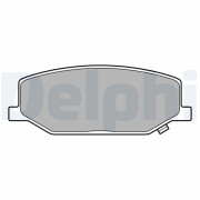 LP3657 Sada brzdových platničiek kotúčovej brzdy DELPHI