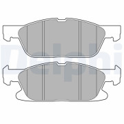 LP3704 Sada brzdových platničiek kotúčovej brzdy DELPHI