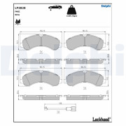 LP3828 Sada brzdových platničiek kotúčovej brzdy DELPHI
