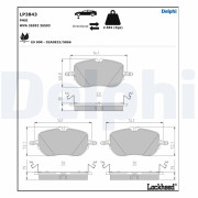 LP3843 Sada brzdových platničiek kotúčovej brzdy DELPHI
