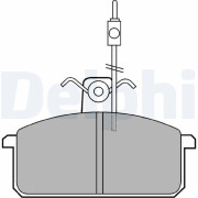 LP436 Sada brzdových platničiek kotúčovej brzdy DELPHI