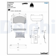 LP5007EV Sada brzdových platničiek kotúčovej brzdy DELPHI