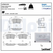 LP5021EV Sada brzdových platničiek kotúčovej brzdy DELPHI