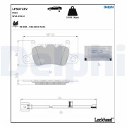 LP5072EV Sada brzdových platničiek kotúčovej brzdy DELPHI