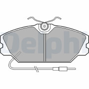 LP542 Sada brzdových platničiek kotúčovej brzdy DELPHI