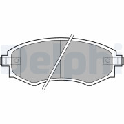 LP606 Sada brzdových platničiek kotúčovej brzdy DELPHI