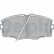 LP614 Sada brzdových platničiek kotúčovej brzdy DELPHI