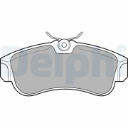 LP616 Sada brzdových platničiek kotúčovej brzdy DELPHI