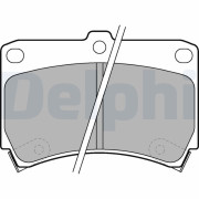 LP743 Sada brzdových platničiek kotúčovej brzdy DELPHI