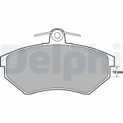 LP778 Sada brzdových platničiek kotúčovej brzdy DELPHI