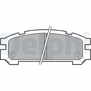 LP814 Sada brzdových platničiek kotúčovej brzdy DELPHI
